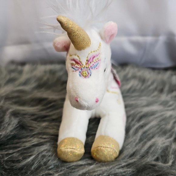 EINHORN PARADIES SKY Unicorn Plush Die Spiegelburg blue cotton candy hair rare - Picture 2 of 8